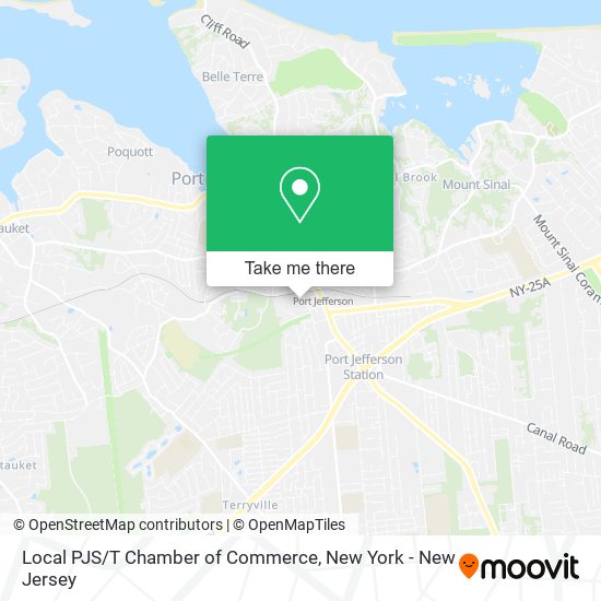 Local PJS / T Chamber of Commerce map