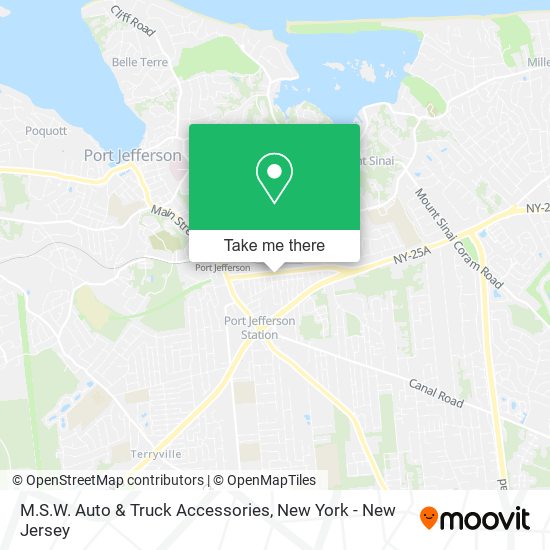 M.S.W. Auto & Truck Accessories map