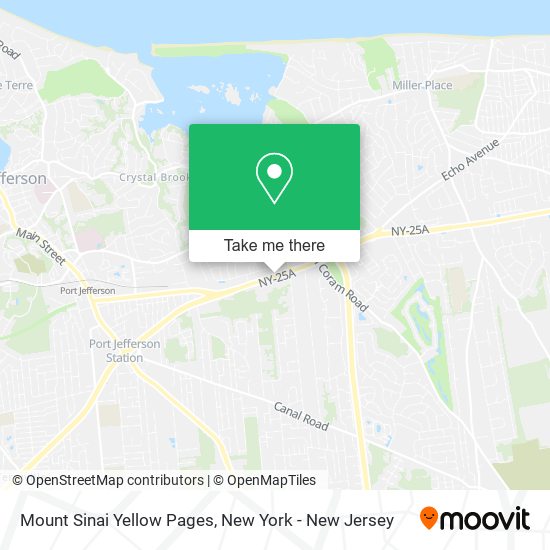 Mount Sinai Yellow Pages map