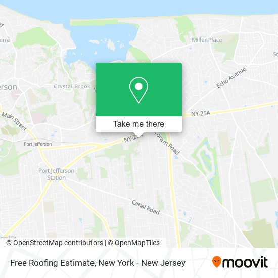 Free Roofing Estimate map