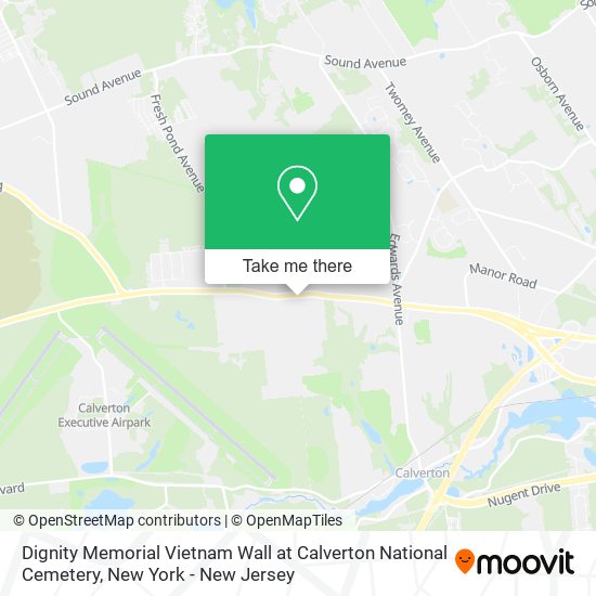 Mapa de Dignity Memorial Vietnam Wall at Calverton National Cemetery
