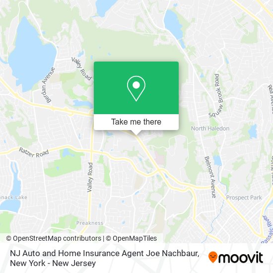 NJ Auto and Home Insurance Agent Joe Nachbaur map