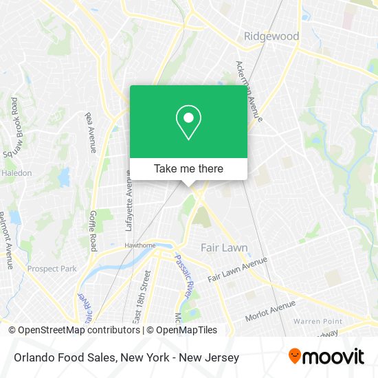 Mapa de Orlando Food Sales