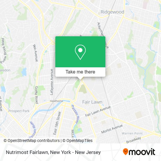 Nutrimost Fairlawn map