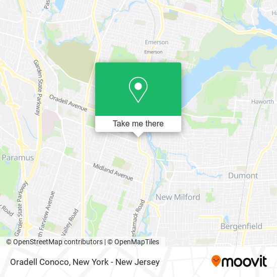 Oradell Conoco map