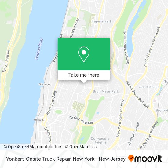 Mapa de Yonkers Onsite Truck Repair