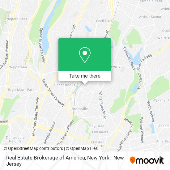 Real Estate Brokerage of America map