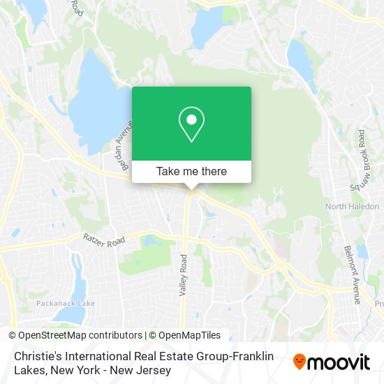 Mapa de Christie's International Real Estate Group-Franklin Lakes