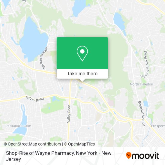 Shop-Rite of Wayne Pharmacy map