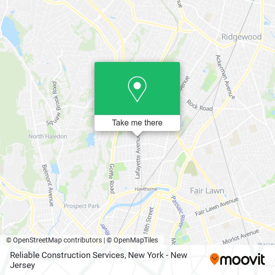 Mapa de Reliable Construction Services