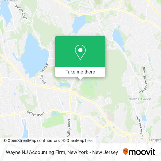 Mapa de Wayne NJ Accounting Firm