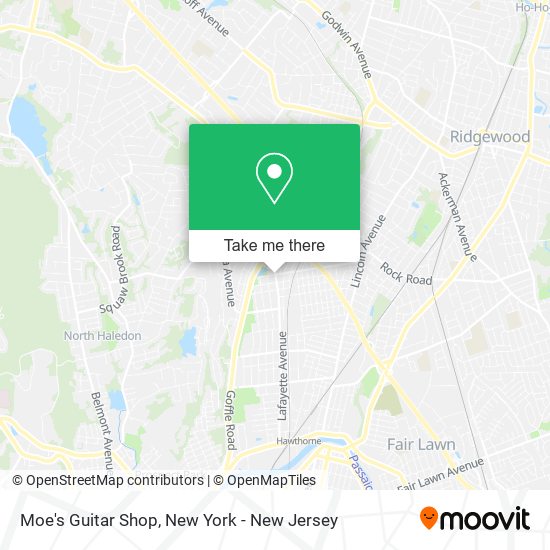 Moe's Guitar Shop map