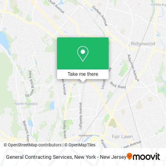 General Contracting Services map
