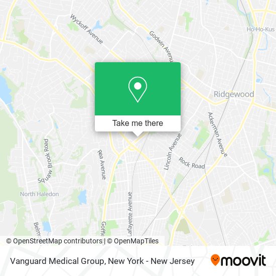 Mapa de Vanguard Medical Group