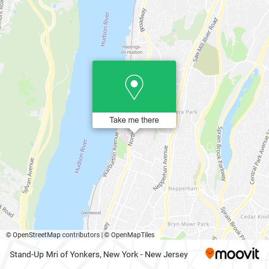 Stand-Up Mri of Yonkers map