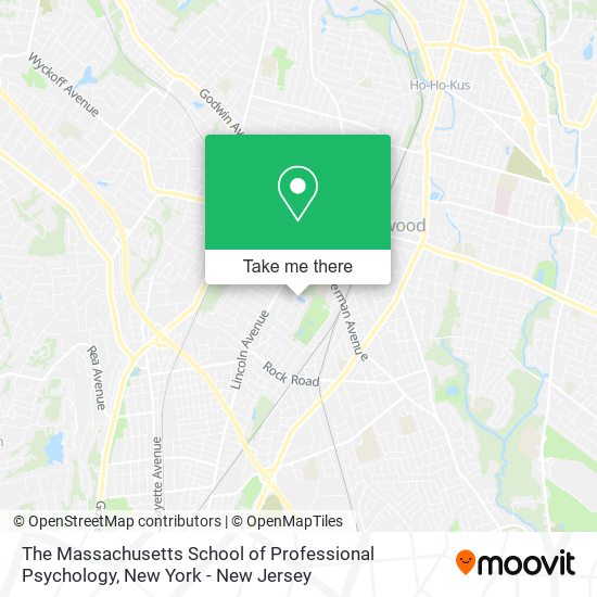 The Massachusetts School of Professional Psychology map