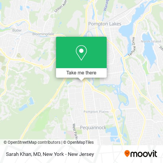 Sarah Khan, MD map