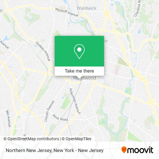 Mapa de Northern New Jersey