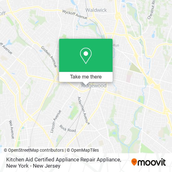 Mapa de Kitchen Aid Certified Appliance Repair Appliance