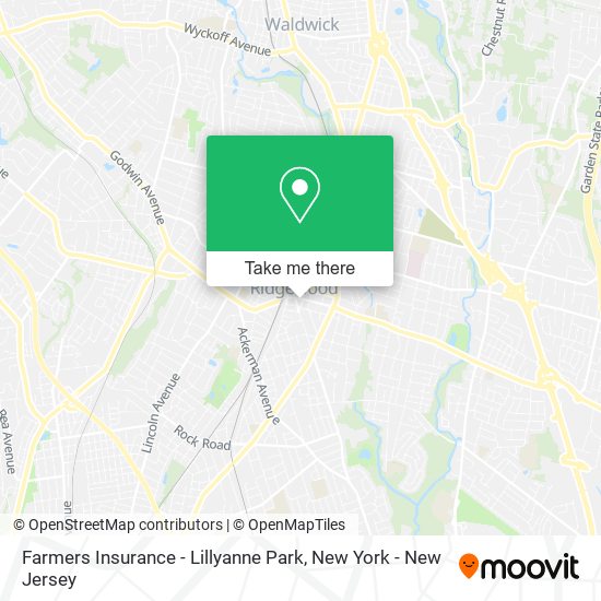 Farmers Insurance - Lillyanne Park map