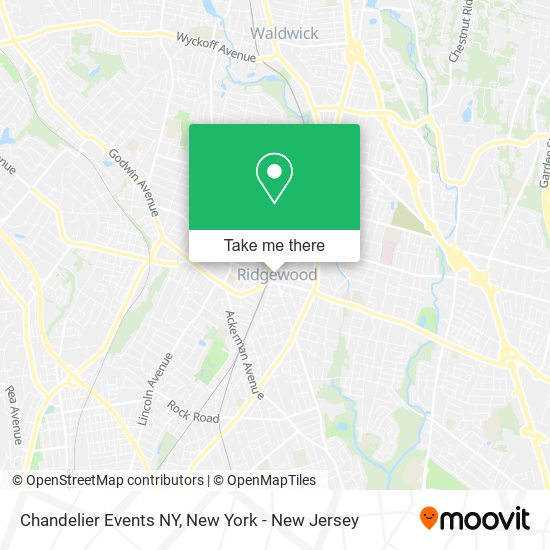 Mapa de Chandelier Events NY