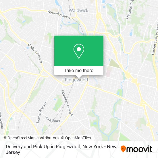 Mapa de Delivery and Pick Up in Ridgewood