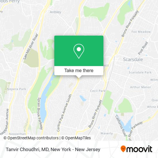 Tanvir Choudhri, MD map