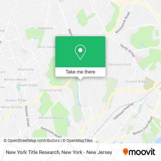 New York Title Research map