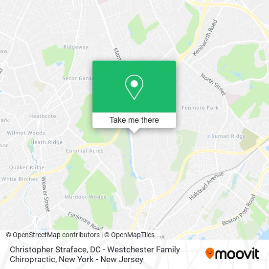 Christopher Straface, DC - Westchester Family Chiropractic map