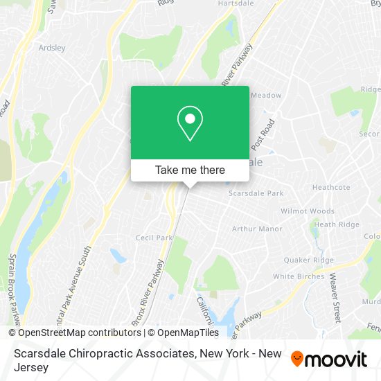 Scarsdale Chiropractic Associates map