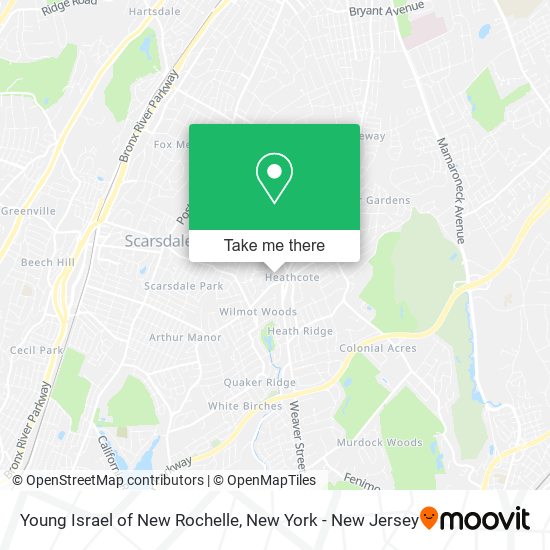 Young Israel of New Rochelle map