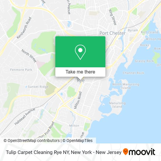 Tulip Carpet Cleaning Rye NY map