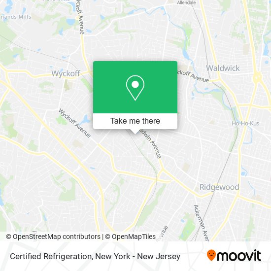 Certified Refrigeration map