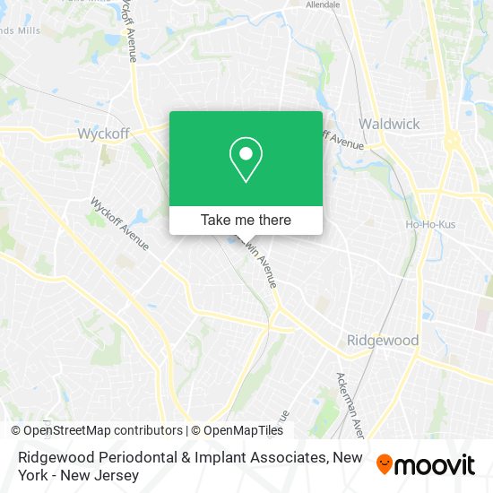 Mapa de Ridgewood Periodontal & Implant Associates