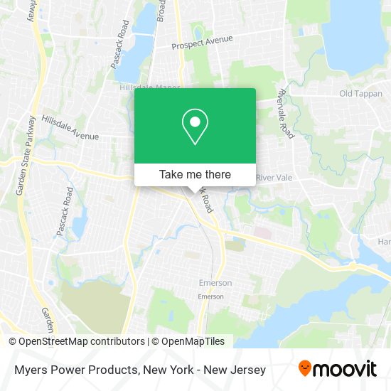 Myers Power Products map