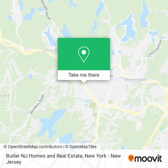 Butler NJ Homes and Real Estate map