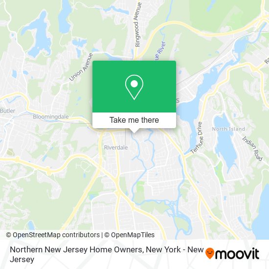 Northern New Jersey Home Owners map