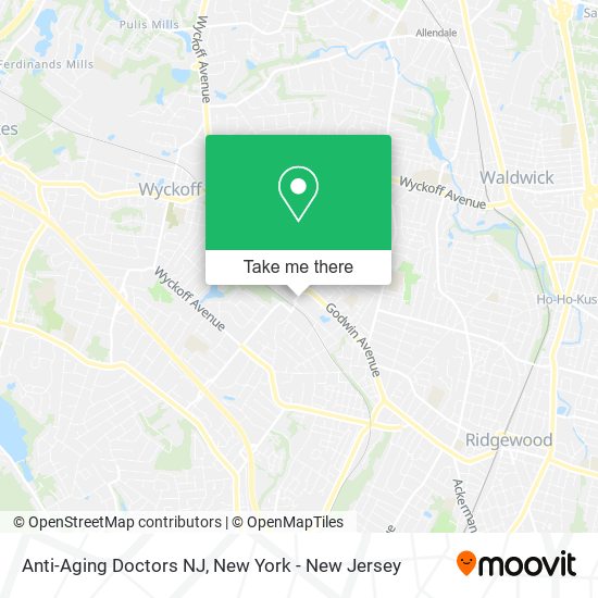 Anti-Aging Doctors NJ map