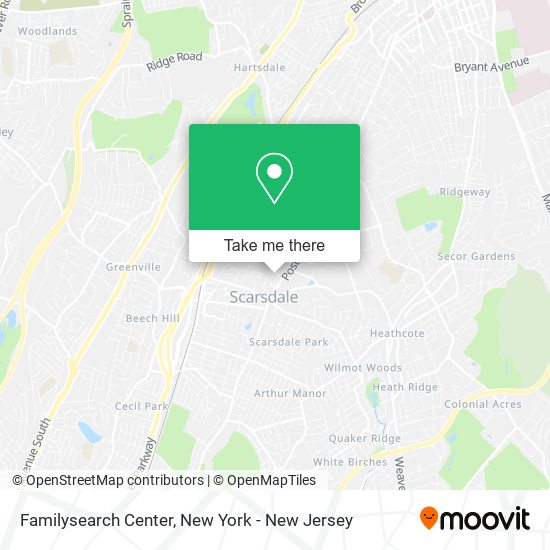 Mapa de Familysearch Center