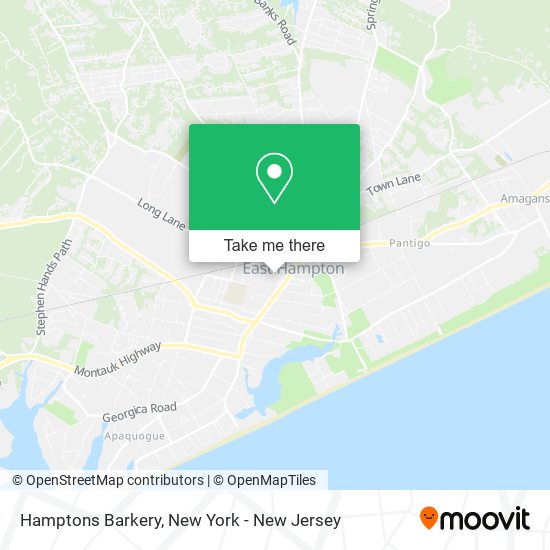 Hamptons Barkery map