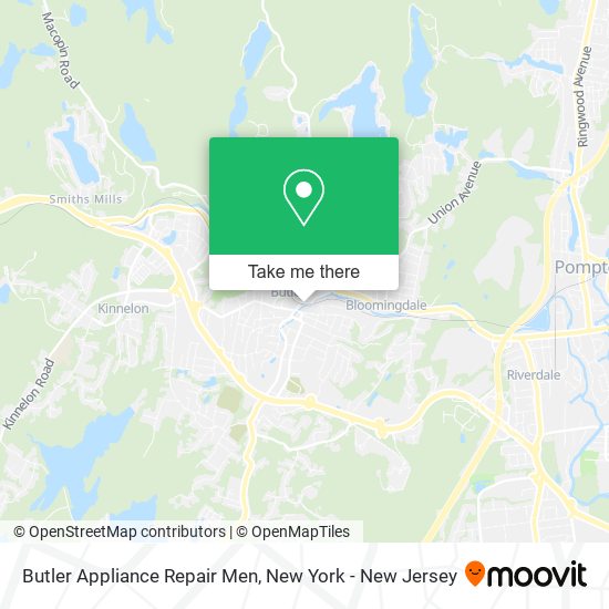 Mapa de Butler Appliance Repair Men