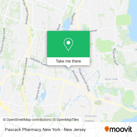 Mapa de Pascack Pharmacy