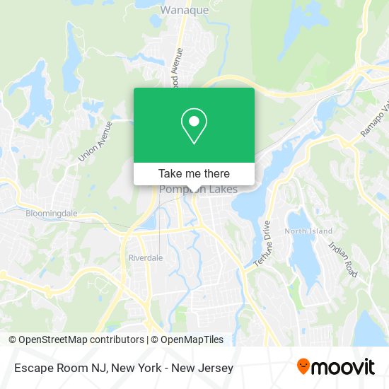 Escape Room NJ map