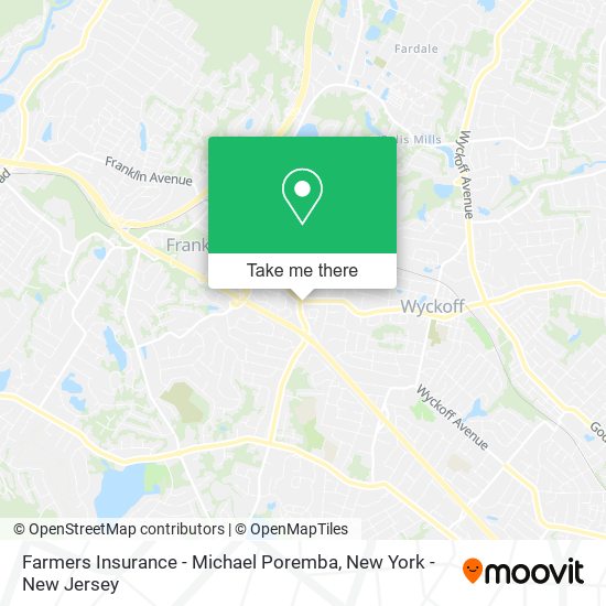 Farmers Insurance - Michael Poremba map