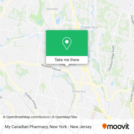 Mapa de My Canadian Pharmacy
