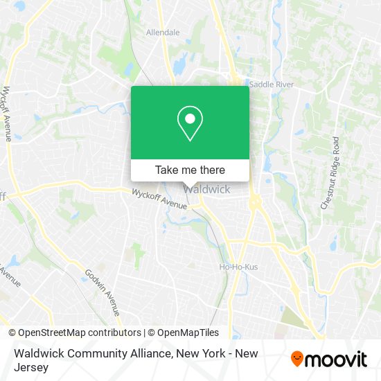 Mapa de Waldwick Community Alliance