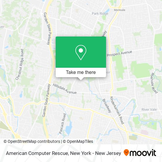 American Computer Rescue map