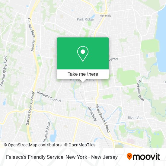Mapa de Falasca's Friendly Service