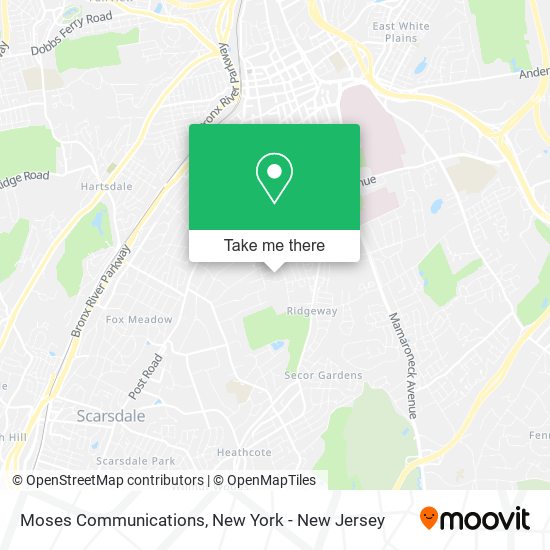 Moses Communications map