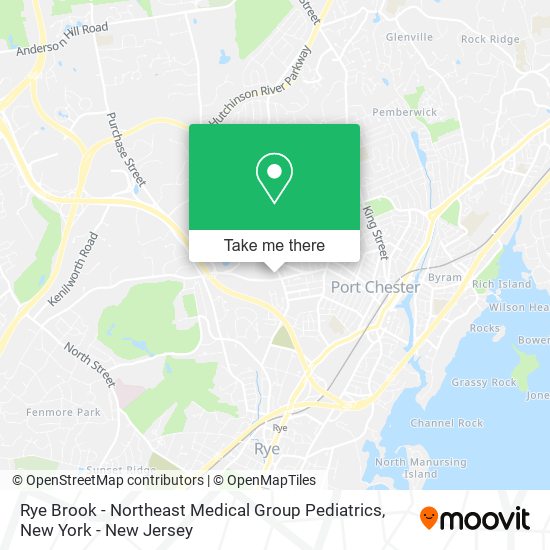 Rye Brook - Northeast Medical Group Pediatrics map